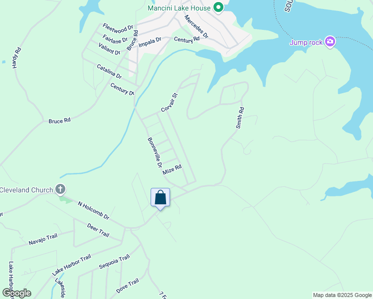 map of restaurants, bars, coffee shops, grocery stores, and more near Brookwood Road in Martin