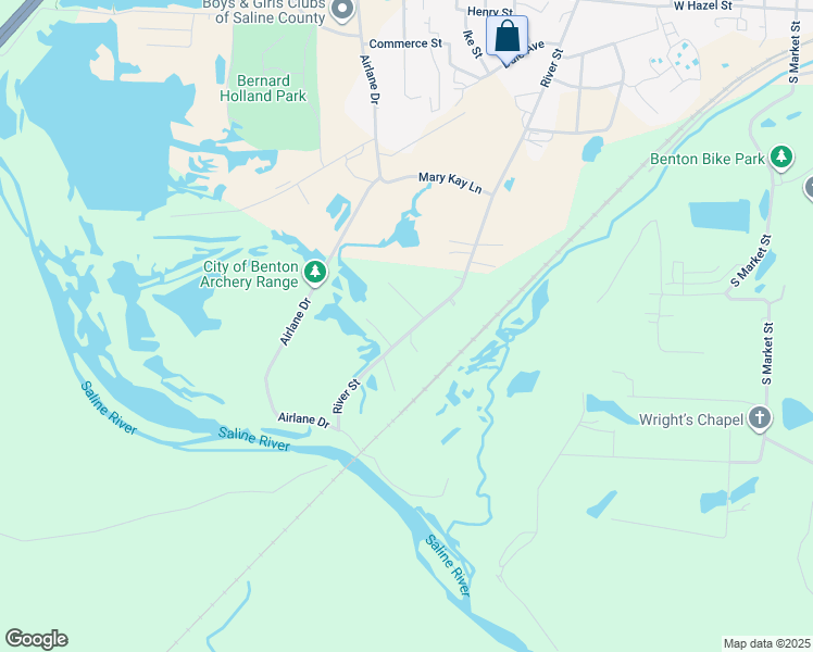 map of restaurants, bars, coffee shops, grocery stores, and more near 2011 River Street in Benton