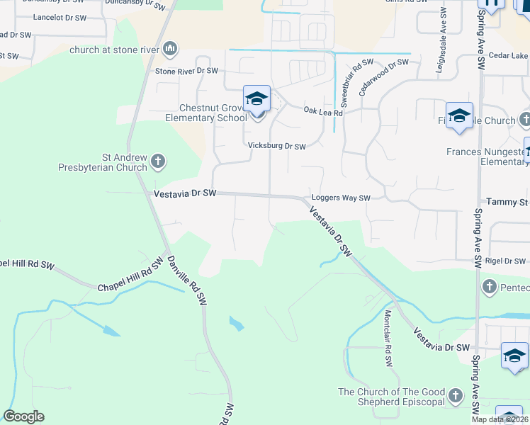 map of restaurants, bars, coffee shops, grocery stores, and more near 3405 Cedarhurst Drive in Decatur