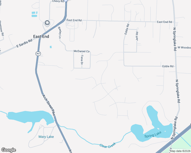 map of restaurants, bars, coffee shops, grocery stores, and more near 21378 Ashland Road in Hensley