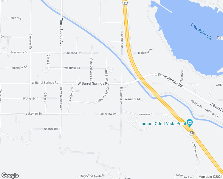 map of restaurants, bars, coffee shops, grocery stores, and more near 318 Sugar Loaf Drive in Palmdale