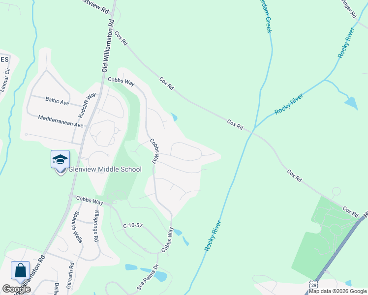 map of restaurants, bars, coffee shops, grocery stores, and more near 506 Quail Hollow Road in Anderson