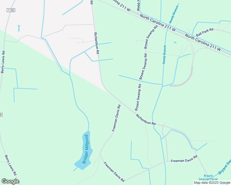 map of restaurants, bars, coffee shops, grocery stores, and more near 1262 Richardson Road in Bladenboro