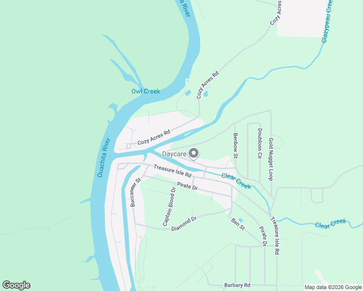 map of restaurants, bars, coffee shops, grocery stores, and more near 409 Gold Nugget Loop in Garland County