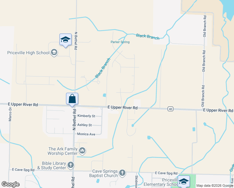 map of restaurants, bars, coffee shops, grocery stores, and more near 502 East Upper River Road in Decatur