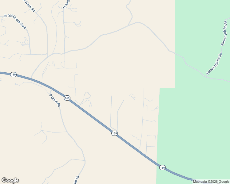 map of restaurants, bars, coffee shops, grocery stores, and more near 55 Jay Bird Lane in Yavapai