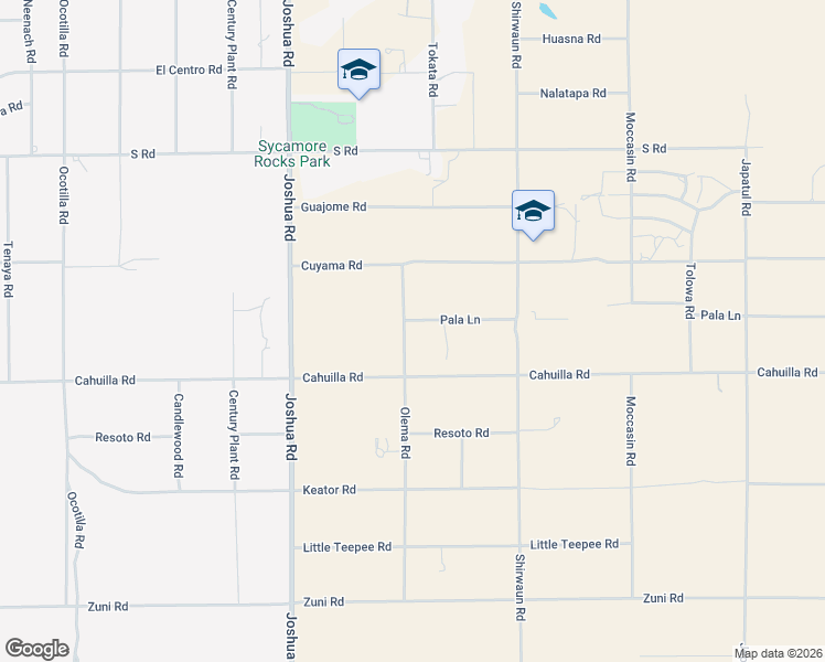 map of restaurants, bars, coffee shops, grocery stores, and more near 23525 Pala Lane in Apple Valley