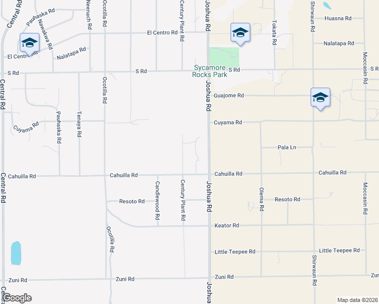 map of restaurants, bars, coffee shops, grocery stores, and more near 16181 Century Plant Road in Apple Valley