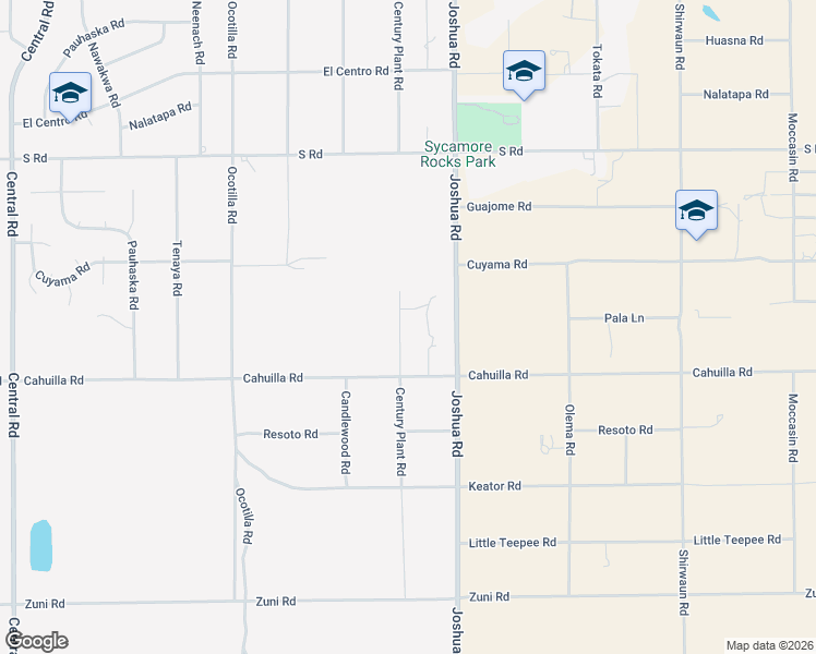 map of restaurants, bars, coffee shops, grocery stores, and more near 16181 Century Plant Road in Apple Valley