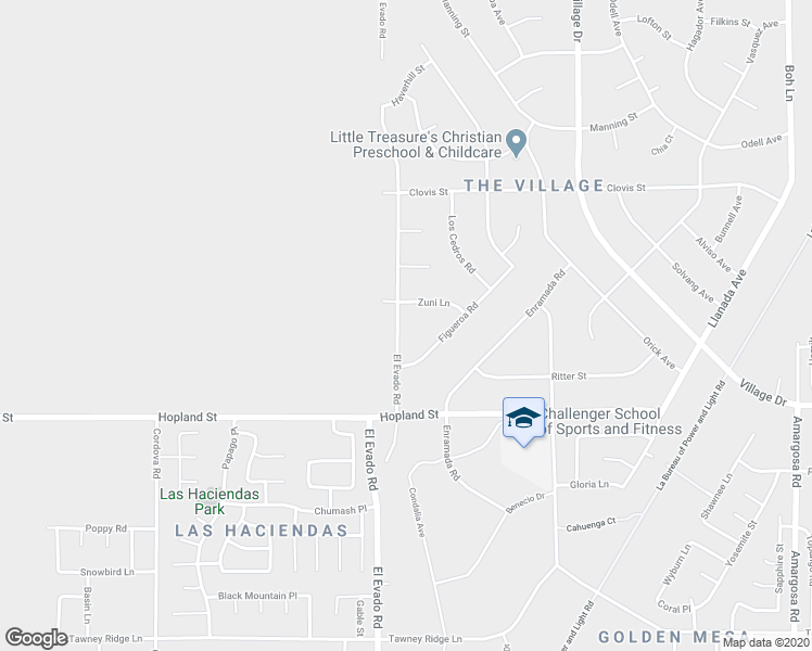 map of restaurants, bars, coffee shops, grocery stores, and more near 16261 El Evado Road in Victorville