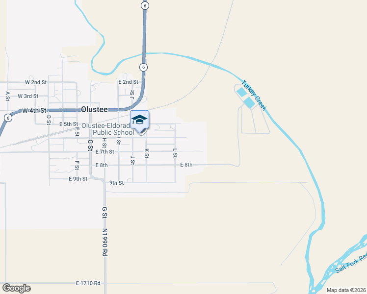 map of restaurants, bars, coffee shops, grocery stores, and more near 805 East 6th Street in Olustee