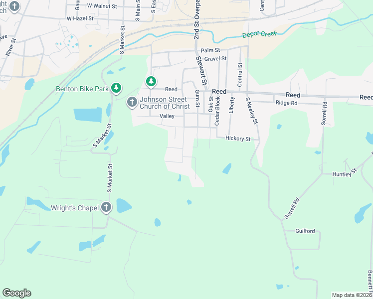map of restaurants, bars, coffee shops, grocery stores, and more near 1700 Dixie in Benton