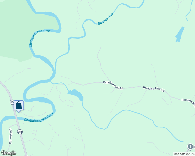 map of restaurants, bars, coffee shops, grocery stores, and more near 1475 Paradise Park Road in Cornelia