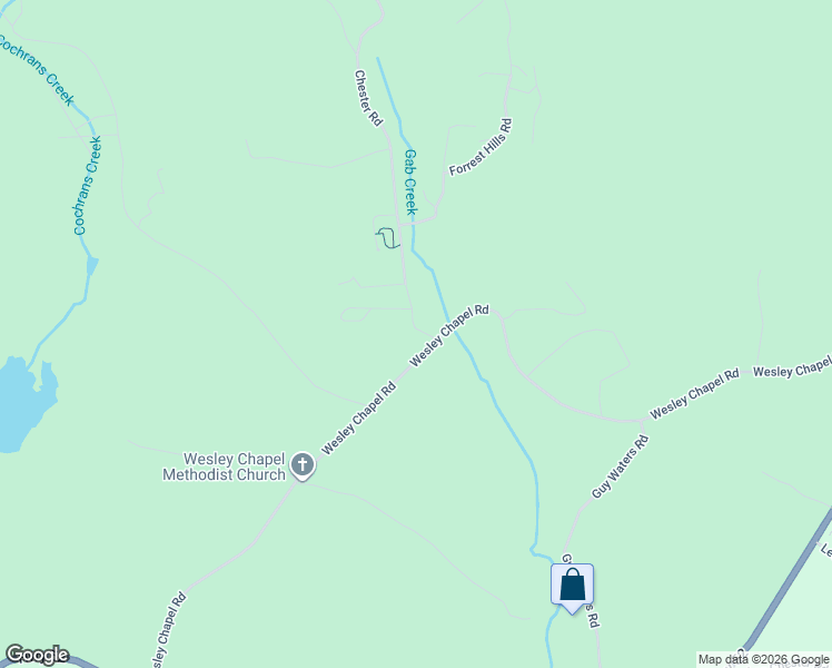 map of restaurants, bars, coffee shops, grocery stores, and more near Chester Road in Dahlonega