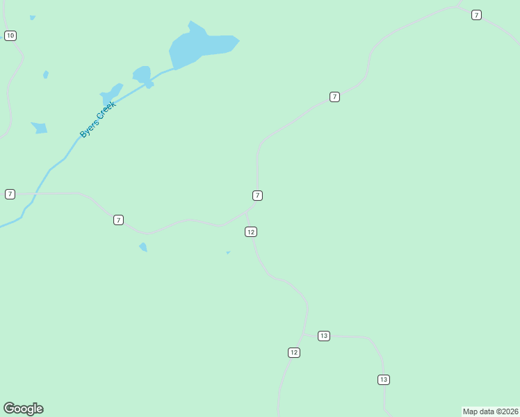 map of restaurants, bars, coffee shops, grocery stores, and more near 1250 County Road 7 in Hickory Flat