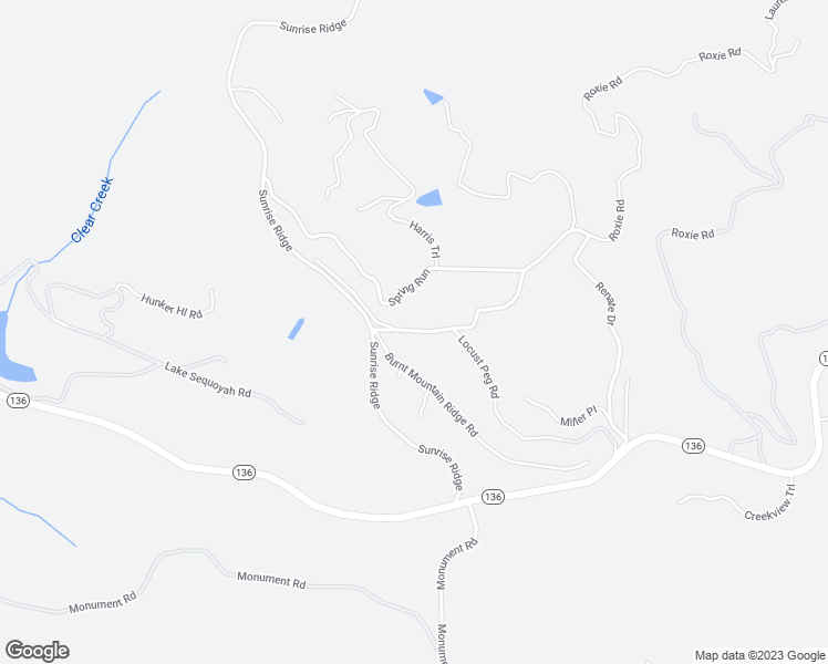 map of restaurants, bars, coffee shops, grocery stores, and more near 0 Burnt Mountain Cove Road in Jasper