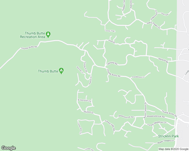 map of restaurants, bars, coffee shops, grocery stores, and more near 313 Parker Drive in Prescott