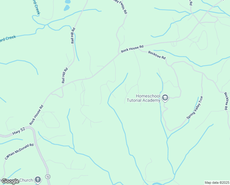 map of restaurants, bars, coffee shops, grocery stores, and more near 111 Georgia Avenue in Dahlonega