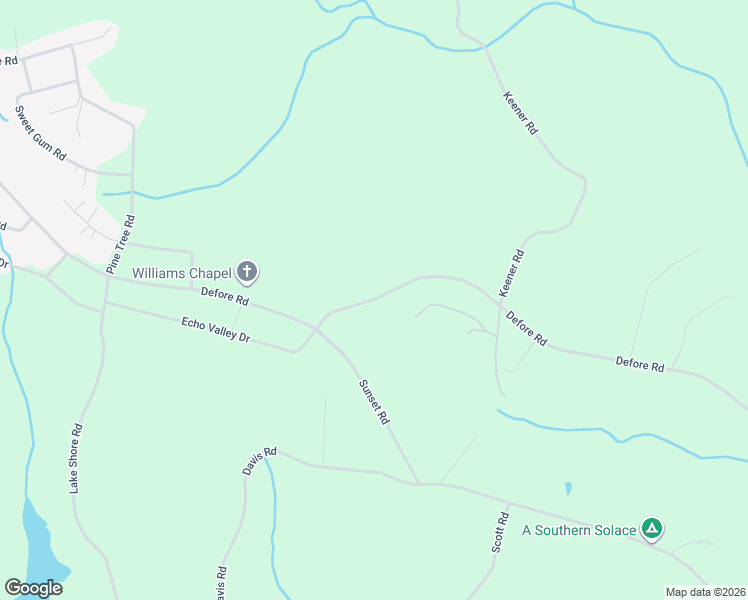 map of restaurants, bars, coffee shops, grocery stores, and more near Defoor Road in Toccoa