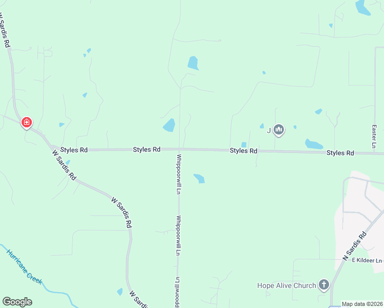 map of restaurants, bars, coffee shops, grocery stores, and more near 12419 Styles Road in Bauxite