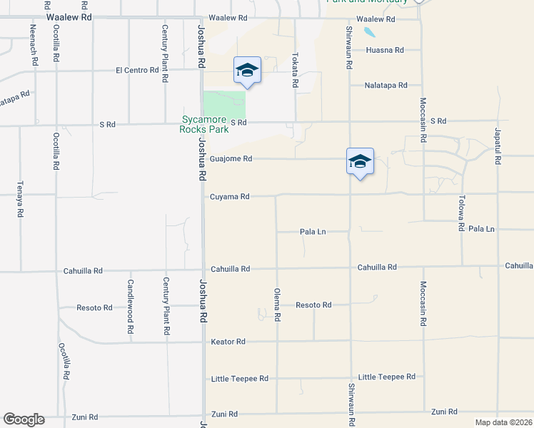 map of restaurants, bars, coffee shops, grocery stores, and more near 16252 Olema Road in Apple Valley