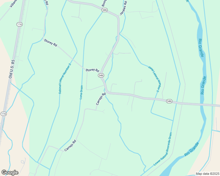 map of restaurants, bars, coffee shops, grocery stores, and more near 105 Carrejo Road in Bosque