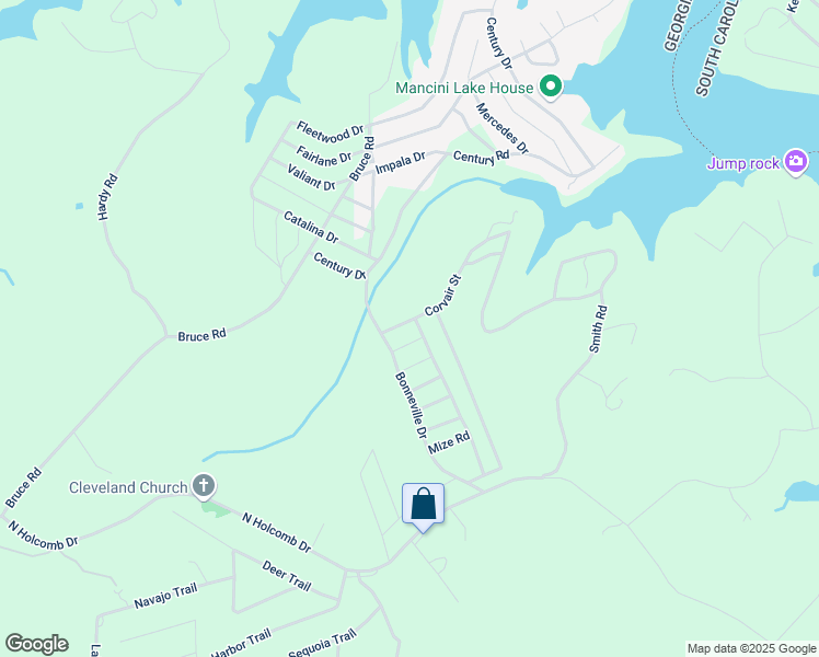 map of restaurants, bars, coffee shops, grocery stores, and more near 60 Corvair Street in Martin