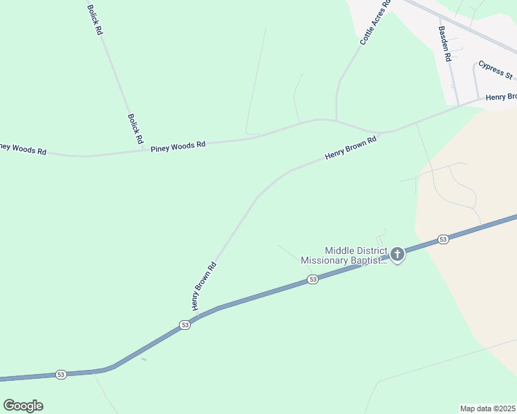 map of restaurants, bars, coffee shops, grocery stores, and more near 2025 Henry Brown Road in Burgaw