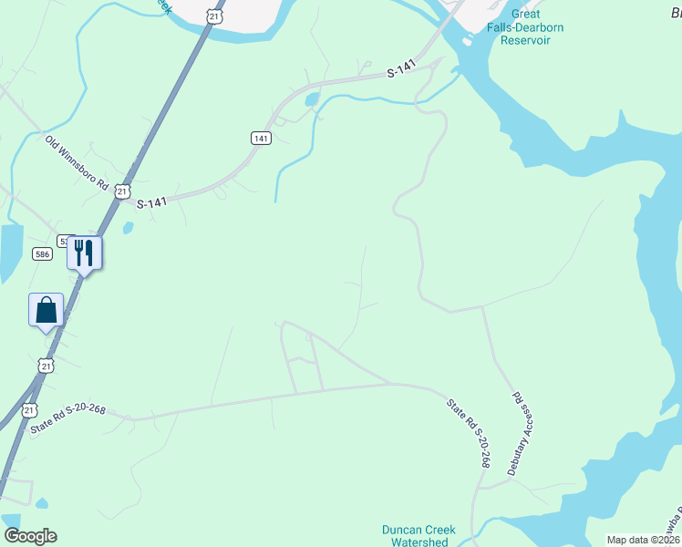 map of restaurants, bars, coffee shops, grocery stores, and more near 557 Arrowwood Road in Great Falls