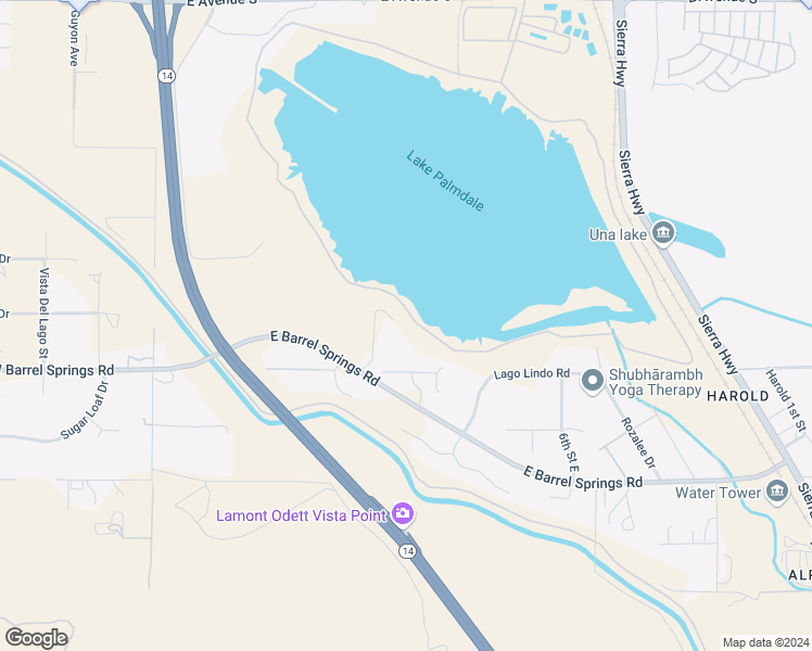 map of restaurants, bars, coffee shops, grocery stores, and more near in Palmdale
