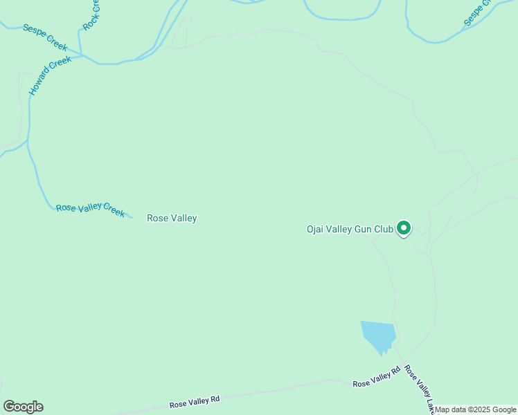 map of restaurants, bars, coffee shops, grocery stores, and more near 7205 Rose Valley Road in Ojai