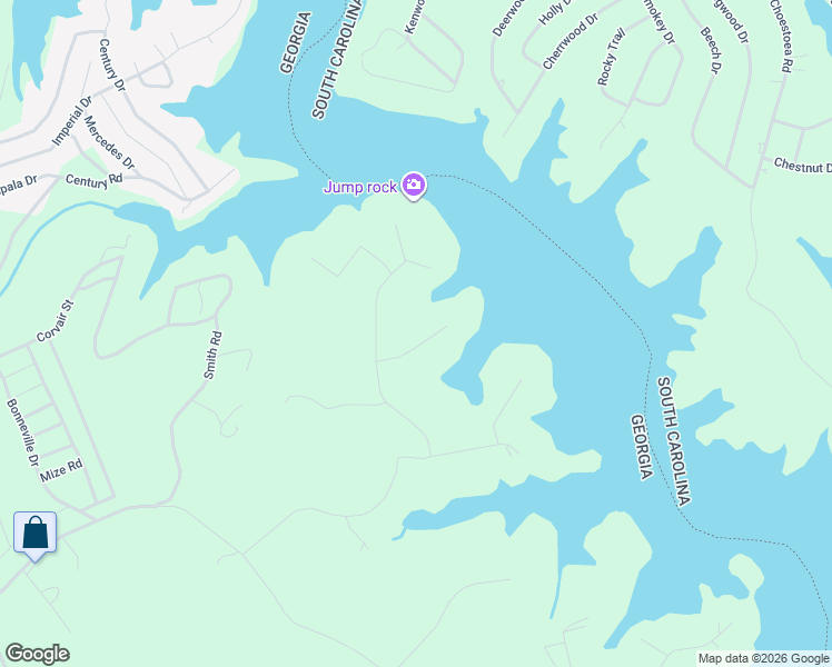 map of restaurants, bars, coffee shops, grocery stores, and more near Peninsula Point in Martin