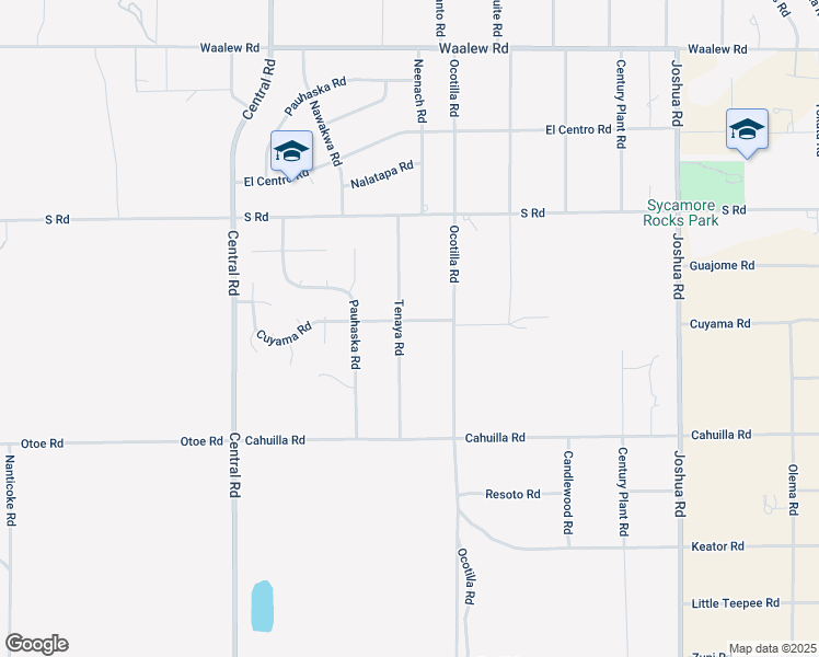 map of restaurants, bars, coffee shops, grocery stores, and more near 16293 Tenaya Road in Apple Valley