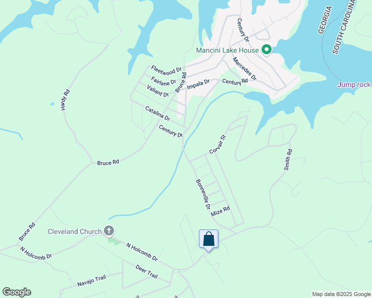 map of restaurants, bars, coffee shops, grocery stores, and more near 257 Bonneville Drive in Martin