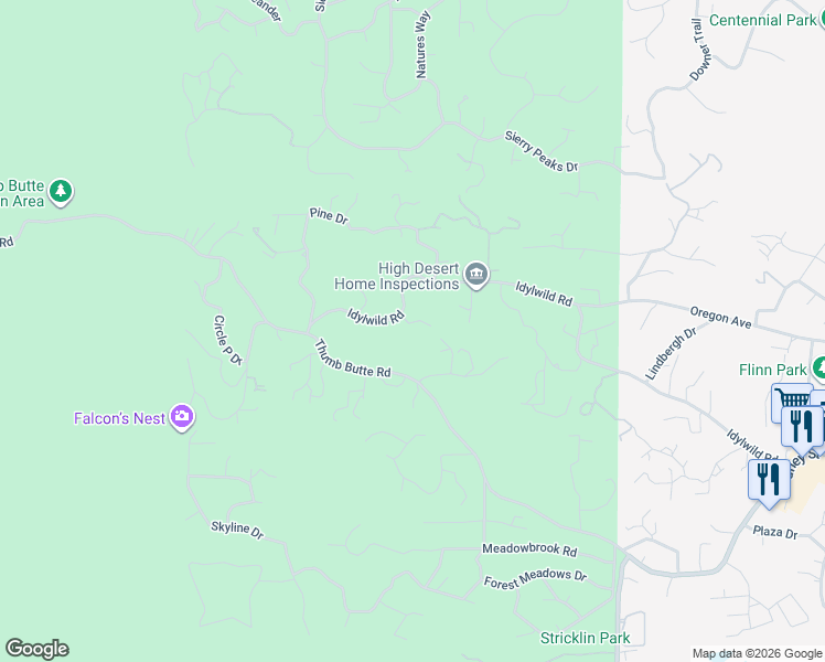 map of restaurants, bars, coffee shops, grocery stores, and more near 1991 Idylwild Road in Prescott