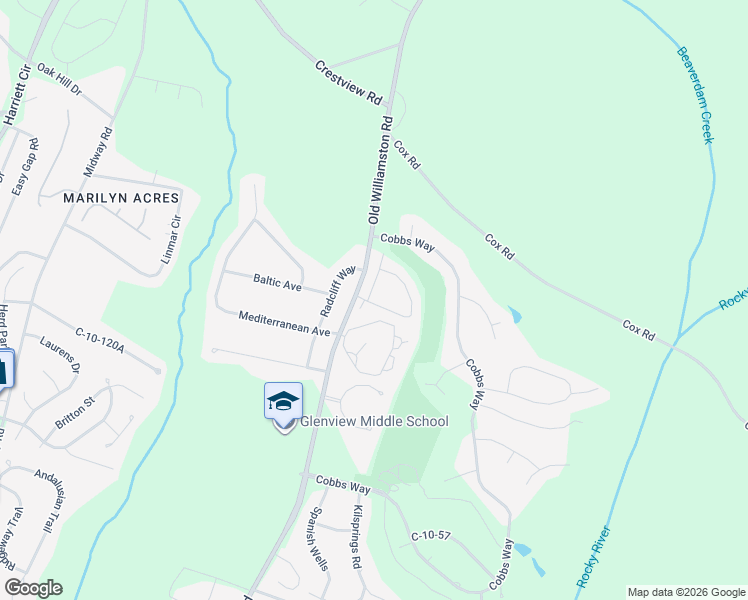 map of restaurants, bars, coffee shops, grocery stores, and more near 117 Shipyard Circle in Anderson