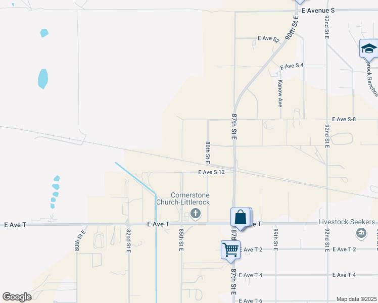 map of restaurants, bars, coffee shops, grocery stores, and more near in Littlerock