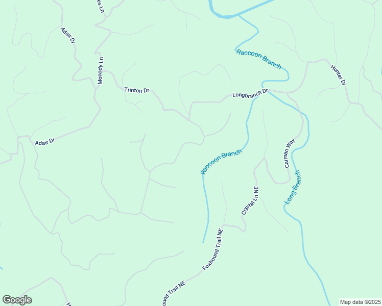 map of restaurants, bars, coffee shops, grocery stores, and more near 1026 Raccoon Ridge Northeast in Ranger