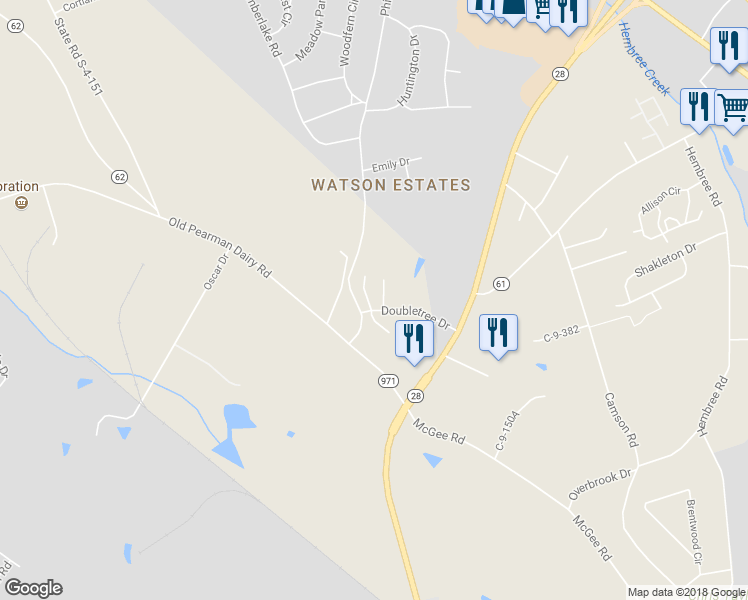 map of restaurants, bars, coffee shops, grocery stores, and more near 100 P-9-37 in Anderson