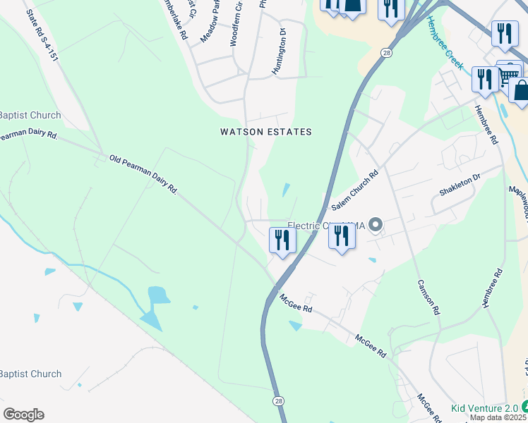 map of restaurants, bars, coffee shops, grocery stores, and more near 102 P-9-38 in Anderson