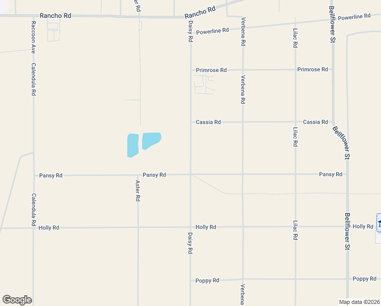 map of restaurants, bars, coffee shops, grocery stores, and more near Daisy Road in Adelanto