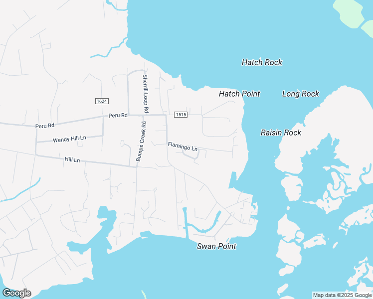 map of restaurants, bars, coffee shops, grocery stores, and more near 114 Flamingo Lane in Sneads Ferry