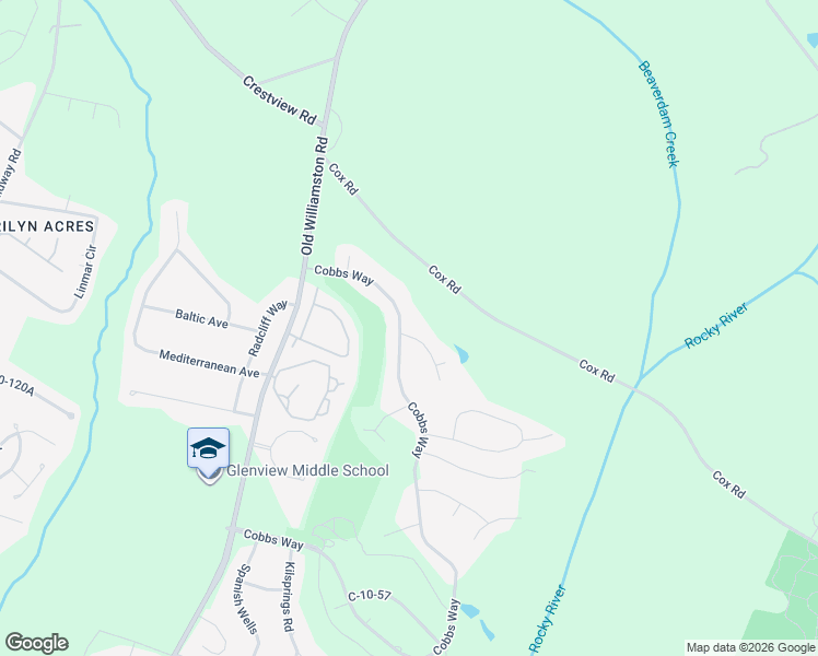 map of restaurants, bars, coffee shops, grocery stores, and more near 101 Wildcat Cliffs Road in Anderson