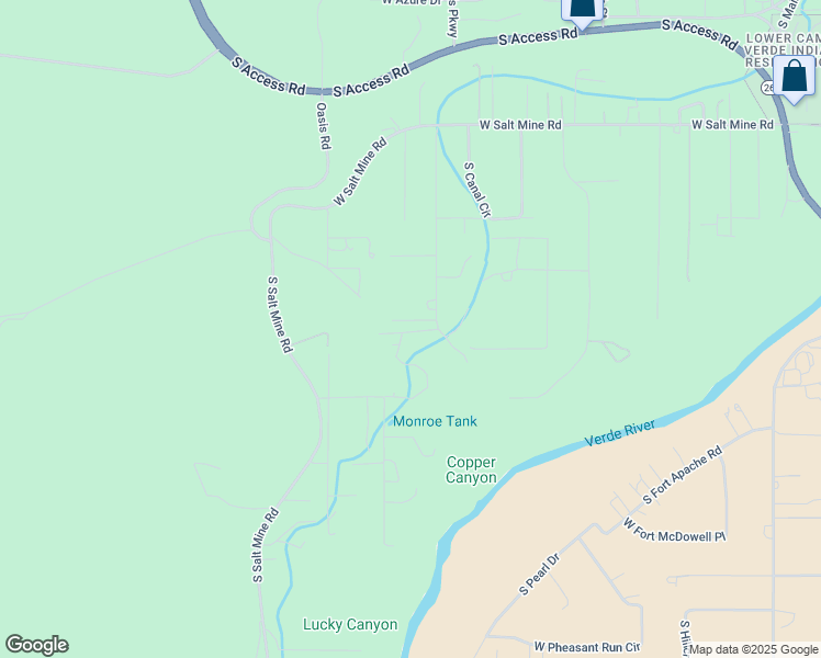 map of restaurants, bars, coffee shops, grocery stores, and more near 1454 Vail Road in Camp Verde