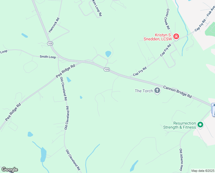 map of restaurants, bars, coffee shops, grocery stores, and more near 104 White Tail Lane in Demorest