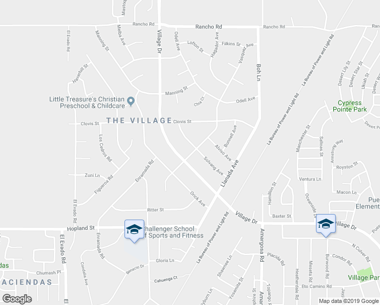 map of restaurants, bars, coffee shops, grocery stores, and more near 16378 Vasquez Avenue in Victorville