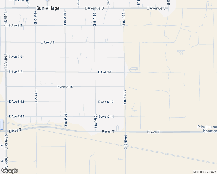 map of restaurants, bars, coffee shops, grocery stores, and more near East Avenue S-10 in Los Angeles County