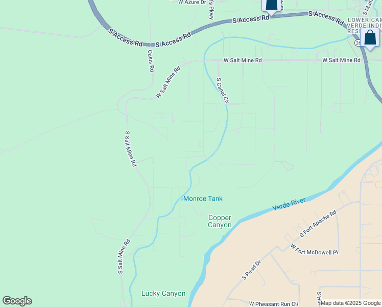 map of restaurants, bars, coffee shops, grocery stores, and more near 1454 Vail Road in Camp Verde