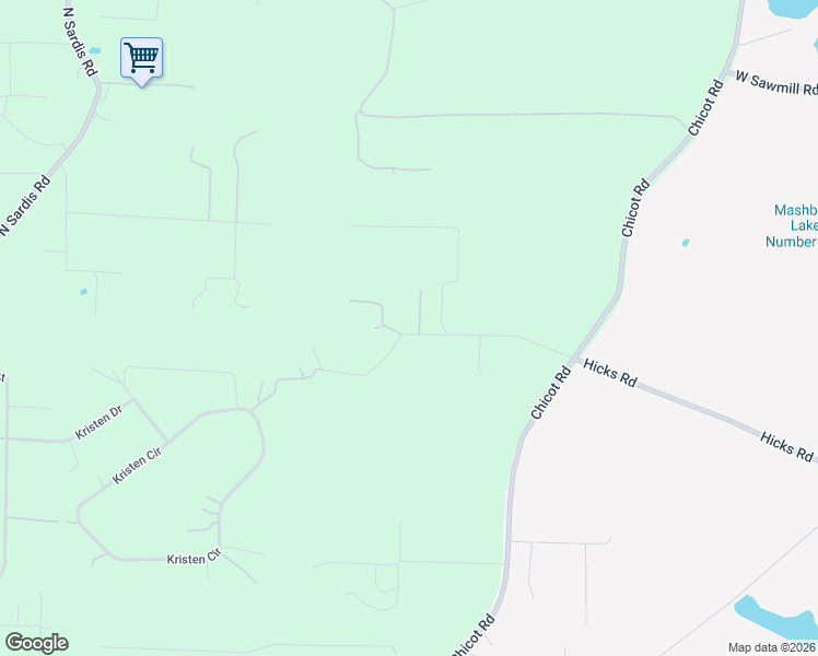 map of restaurants, bars, coffee shops, grocery stores, and more near 8609 Hicks Road in Saline County