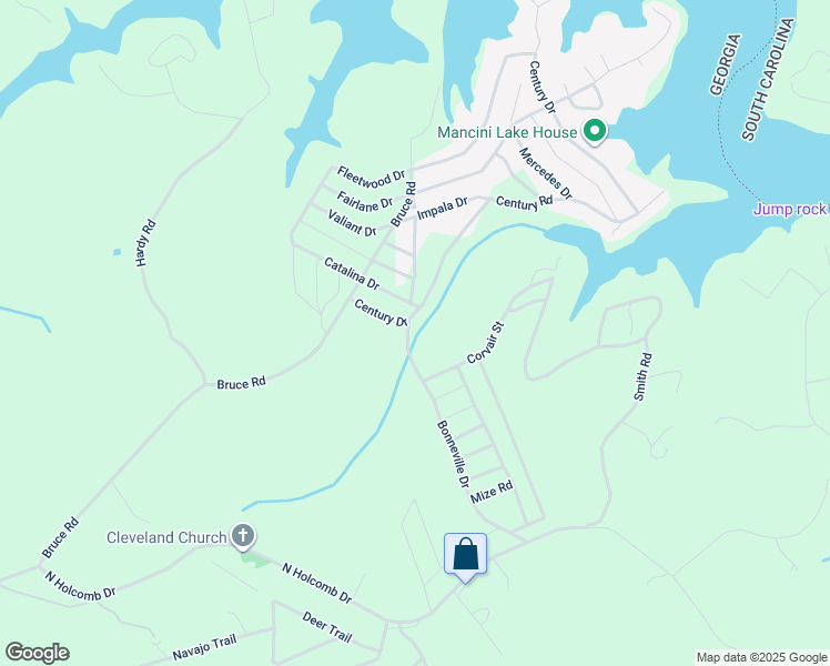map of restaurants, bars, coffee shops, grocery stores, and more near 257 Bonneville Drive in Martin